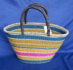 กระเป๋าถือหญ้าทะเลทำด้วยมือสุดหรูกระเป๋าโท้ทที่เป็นมิตรกับสิ่งแวดล้อมที่ยั่งยืนพร้อมฟางถักทอเหมาะสำหรับรีสอร์ทและสไตล์ฤดูร้อน - Product Image 1