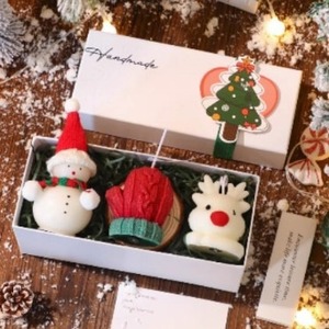 เทียนหอมกลิ่นคริสต์มาสขายส่ง สำหรับงานแต่งงาน ปีใหม่ ของตกแต่งคริสต์มาส เทียนไขถั่วเหลือง ชุดของขวัญเทียนคริสต์มาส - Product Image 5