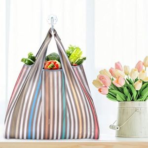 Bolsa de Compras Plegable Reutilizable Ecológica con Logotipo Personalizado, Bolsa de Poliéster para Supermercado, Reciclable para el Hogar - Product Image 3