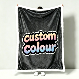 Couverture personnalisée imprimée sur mesure avec nom, <span class=keywords><strong>texte</strong></span>, design artistique, faite à la main, pour chambre à coucher, salon, cadeau unique - Product Image 3