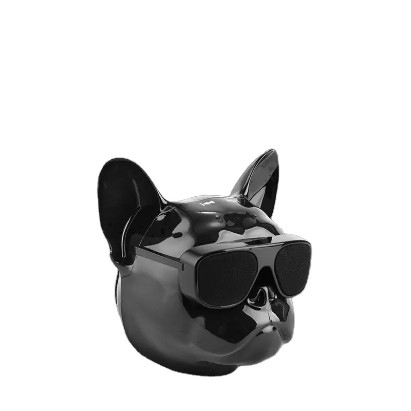 Yeni Hifi fransız Bulldog ses köpek kafası hoparlör kafatası başkanı hoparlör