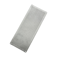 Grille décorative en tôle perforée en aluminium de 10'' pour ventilation murale, soudée et pliée