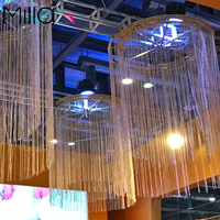 Décorations suspendues pour salle de mariage Rideaux de plafond Fournitures de fête