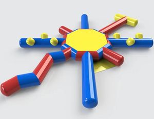 Piscine Jouets Gonflables Enfants Amusement De L'eau Sports Gonflables Meilleure Qualité Flottant Parcours D'obstacles Gonflable - Product Image 1