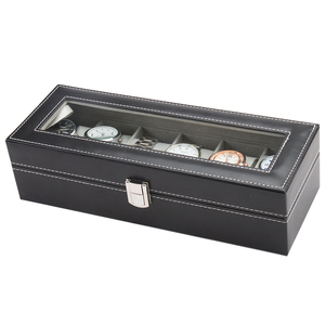 Assista Display Luxo 6-Slot Assista Display Stand Spot Atacado Abastecimento <span class=keywords><strong>Watch</strong></span> Case Embalagem Caixa Presente do Fabricante - Product Image 2