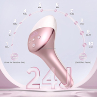 Appareil d'épilation IPL rose JD-TM022 Innza avec 10 niveaux d'énergie et kit d'épilation au laser à affichage LED pour la zone intime des femmes
