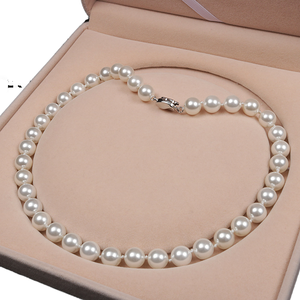 สร้อยคอไข่มุกเทียมเปลือกหอยทะเลลึกสำหรับผู้หญิง ยี่ห้อ Gigli Rigli Gems รุ่นคลาสสิก ชุบเงิน ขนาด 6 มม. 10 มม. พร้อมเชือกถัก ยาว เป็นของขวัญ - Product Image 3