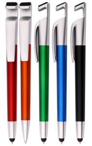 Bolígrafo multifuncional 4 en 1 con soportes para teléfonos móviles y limpiadores de pantalla Stylus Ball Pen - Product Image 5