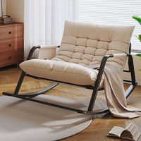 Schaukel stuhl Double Lazy Chair für Schlafzimmer Wohnzimmer Schlafen Chaise Lounge Recliner Breites Kissen