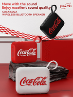 Headset Gaming Coca-Cola T21 Nirkabel Over-Ear dengan ENC, Suara HD, Nyaman untuk Pria Wanita