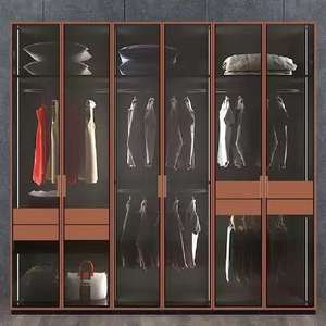 Armario de Dormitorio Plegable y Extensible de Estilo Moderno YALIG con Puertas de Madera Maciza para Venta al por Mayor y Uso en Villas - Product Image 3