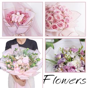 Rotolo di Carta da Imballaggio per Fiori Impermeabile per Artigianato Fai-da-Te, Personalizzabile con Logo, per Confezioni Regalo e Decorazioni Floreali - Product Image 6