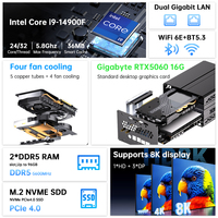 Mini PC Intel Core I7-14700F RTX 5060 Ti 16GB DDR5 32GB 1TB SSD, Mini PC para Juegos y Oficina, en Stock, OEM, ODM, para Compradores de Mini PC