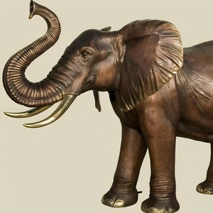 Modern tasarım dökme bronz boğa heykel bahçe dekorasyon yaşam boyutu bronz geyik at heykelleri - Product Image 3