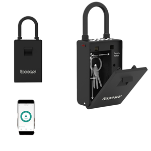 Coffre-fort domestique intelligent contrôlé par Bluetooth avec conception de graffitis Crochet d'empreintes digitales extérieur Serrure <span class=keywords><strong>à</strong></span> mot de passe <span class=keywords><strong>Boîte</strong></span> <span class=keywords><strong>à</strong></span> <span class=keywords><strong>clés</strong></span> - Product Image 2