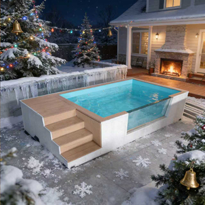 Piscine hors-sol en fibre de verre pour extérieur, profondeur 5 pieds, pour usage en piscine ou en bassin marin - Product Image 6