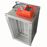 L'amortisseur d'air électrique galvanisé réglable, un composant du système de CVC, est utilisé pour le contrôle du débit d'air dans les conduits.