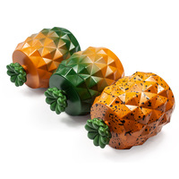 NP NP112501 Broyeur à tabac manuel en alliage de zinc et plastique, motif ananas, 63 mm, accessoires pour briquets, du fabricant