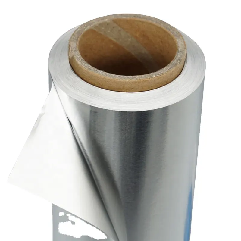 8011 8006 feuille d'aluminium pré découpée 30 mic polyester feuille d'aluminium