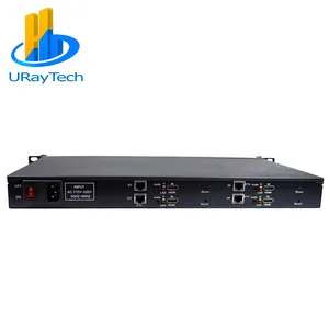 URay التكنولوجيا 1U 4 قنوات HEVC H.265 H.264 HDMI CVBS AV إلى IP بث الفيديو التشفير للبث المباشر مع SD HD HTTP UDP RTSP
