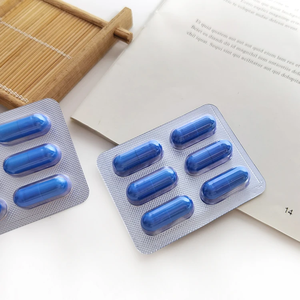 Capsules de Maca et Ginseng Bleues en Gros pour la Vitalité Masculine, l'Énergie et la Force - Pack de 10 Capsules sous Blister - Marque Privée OEM - Product Image 3