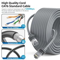 Mini câble Starlink Câble gris de 150 pieds Ligne d'extension de câble réseau étanche en cuivre pur Starlink Gen 3