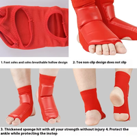 Protège-chevilles et protège-pieds Sanda pour adultes, pour la compétition de Muay Thai, protège-jambes et chauffe-jambes en PU