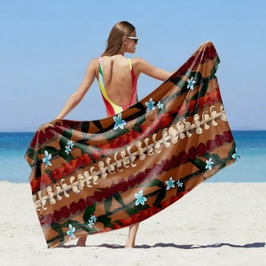 Toalla de playa con patrones étnicos, toalla de baño de microfibra de secado rápido personalizada, accesorios de baño, sauna, gimnasio, toallas de ducha para hotel - Product Image 1