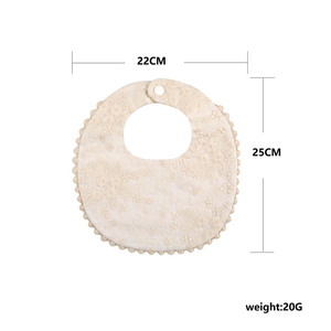 ผ้ากันเปื้อนเด็กทารกแบบตาข่ายผ้าฝ้าย ผ้าเช็ดน้ำลายเด็ก ผ้ากันเปื้อนสำหรับป้อนอาหารเด็ก ชุดผ้ากันเปื้อนเด็กแบบสองด้าน ผ้ากันเปื้อนลูกไม้ ผ้ากันเปื้อนสำหรับป้อนอาหารเด็ก - Product Image 6