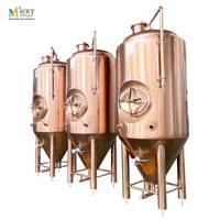 MICET 500L 800L cuve de Fermentation de bière artisanale SUS304 matériel galvanoplastie couleur or Rose fermenteur de bière isobare cuivre Unitank