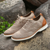Nouvelles Chaussures Décontractées Habillées KJ pour Hommes 2026 – Légères, Antidérapantes, Semelle Souple, Taille Européenne 45 Large, Fermeture à Lacets en Maille Respirante