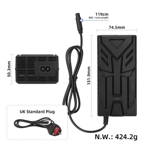 ULIP 58.8V 2A Power Adapter for Electric Scooter UK <b>Plug</b> Charger with Fan 3 Port CQ Charger Lithium Battery Pack - Product Image 2