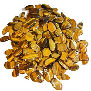 Cabujón de cuarzo de ojo de tigre amarillo Natural de alta calidad, precio al por mayor, piedras preciosas sueltas para la fabricación de joyas curativas - Product Image 4