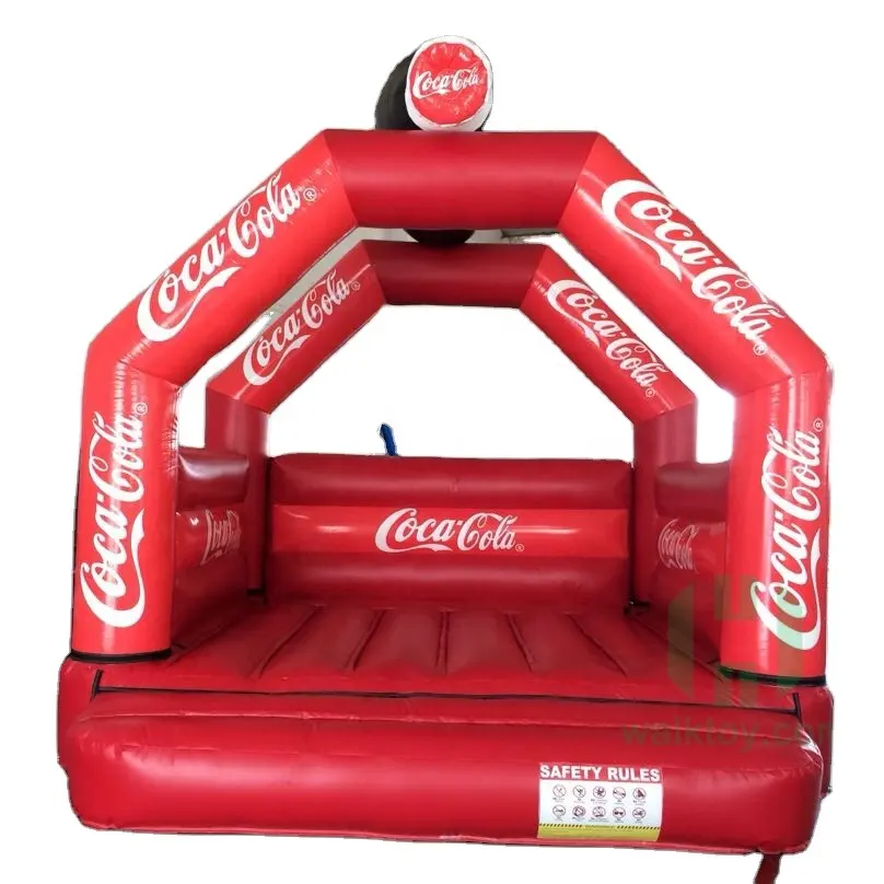 PVC Quảng Cáo Inflatable Arch Inflatable Coca Cola Chai Quảng Cáo Inflatable Bouncer Đối Với Giường Nhảy Khuyến Mại