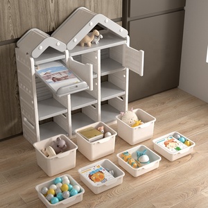 Libreria Moderna per Bambini con Ampio Spazio e <span class=keywords><strong>Armadio</strong></span> Portaoggetti per Giocattoli, Guardaroba per <span class=keywords><strong>Cameretta</strong></span> - Product Image 2