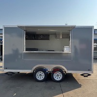 Camion de restauration mobile commercial de 14 pieds et 16 pieds, remorque alimentaire personnalisée avec cuisine complète à vendre aux États-Unis, en Australie et en Europe