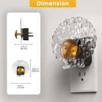 Veilleuse LED RGB ZHILAI à brancher avec capteur de lumière, design moderne, gradation automatique du crépuscule à l'aube, pour la maison, la chambre d'enfant et le couloir