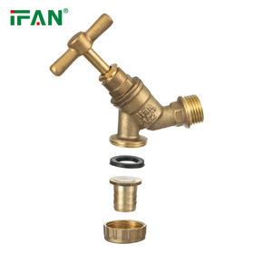 IFAN जाली पीतल बिबकॉक जल आपूर्ति गार्डन बाथरूम पीतल स्लिवर रंग पीतल बिबकॉक टैप - Product Image 3