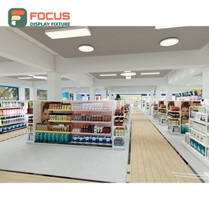 Luxury Wig Display Cabinet Glass Door Lockable Drawer Multi Tier Shelf Shop Display Cabinet Unit - Product Image 1