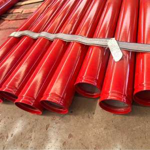 Tuyau de feu enduit d'époxyde rouge approuvé par UL de FM RAL3000 | Revêtement extérieur intérieur de 200-300μm ASTM A795 - Product Image 4