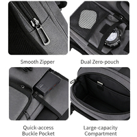 Tas Vest Fashion Multifungsi Tahan Air untuk Perjalanan Outdoor, Hiking, Bersepeda, Olahraga, dengan Strip Reflektif
