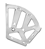 Meuble à chaussures moderne en acier inoxydable à double couche avec pieds de support à charnière relevables et réglables, facile à assembler pour chambre et salon