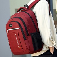 Sac à dos pour ordinateur portable étudiant grande capacité, durable, imperméable, avec fermeture éclair, sac à dos décontracté pour le sport