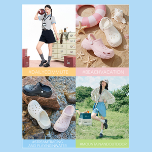 Claquettes sportives à plateforme à semelle épaisse pour femmes, sabots et <span class=keywords><strong>mules</strong></span>, chaussures médicales pour infirmières, sandales de plage rembourrées en EVA pour hommes - Product Image 4