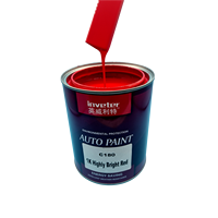 Peinture automobile Inveter C180, couche de finition acrylique nano rouge très brillante pour voitures particulières, anti-salissure, anti-éclaboussures, application facile par pulvérisation