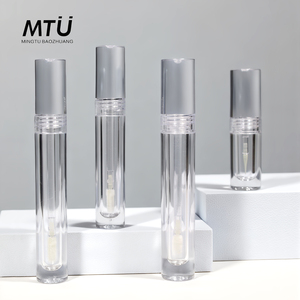 Nhà cung cấp bao bì son môi lỏng, tuýp son môi trong suốt phổ biến, dung tích 2ml 3ml 4ml 6ml, tuýp nhựa rỗng, bao bì mỹ phẩm - Product Image 1