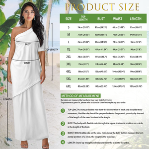 Blanco con patrón tropical Mujeres Sexy Trajes de 2 piezas Vestido Elegante Polinesia Fuera del hombro Top y vestidos largos Maxi Conjunto de falda - Product Image 6