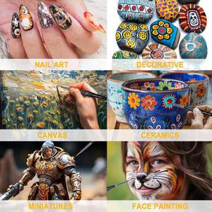 पेशेवर 15 पीसी उच्च गुणवत्ता वाले तेल पेंट ब्रश एक्रिलिक, तेलों, वाटरकलर और पेंट के लिए नंबर, सिटाडेल, लाक्षणिक - Product Image 4