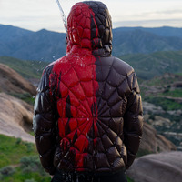 Vestes pour hommes BINBEIER avec logo personnalisé, vente en gros, veste matelassée imperméable, veste matelassée thermoréactive changeant de couleur pour hommes, Spider