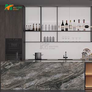 Lastra in Pietra Sinterizzata Artificiale Marrone <span class=keywords><strong>Venezia</strong></span>, Grande Formato per Piani Cucina, Pannelli Murali, Top Bagno - Product Image 3